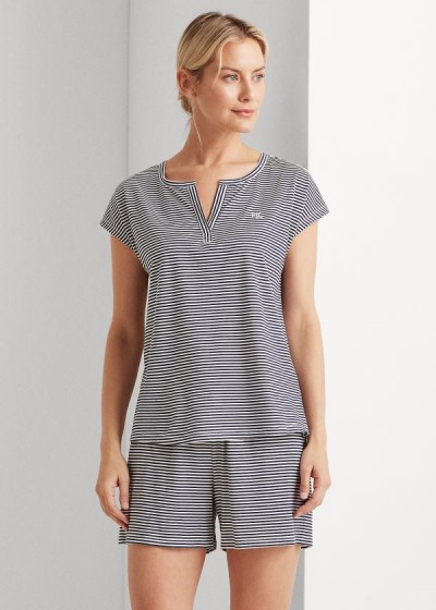 Pijamas Ralph Lauren Striped Algodão-Blend Mulher 17498-MBPU